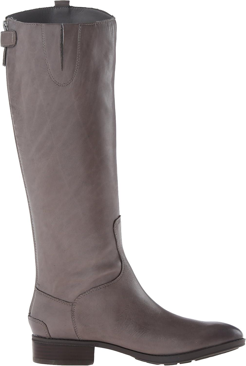 imageSam Edelman Womens Penny Leather Riding BootGrey Frost