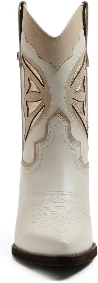 imageSam Edelman Womens Penny Leather Riding BootModern Ivory Leather