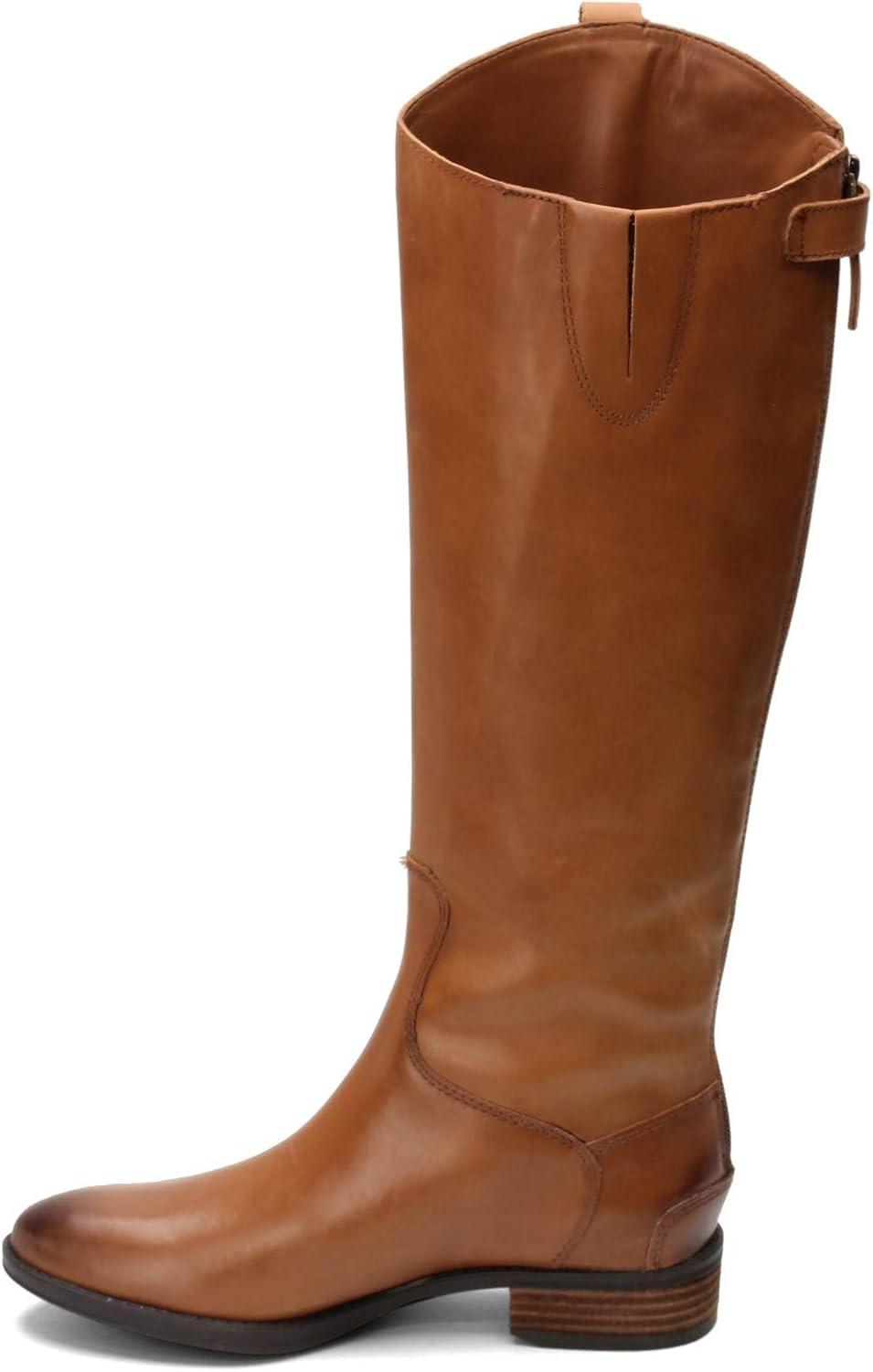 imageSam Edelman Womens Penny Leather Riding BootWhiskey Leather