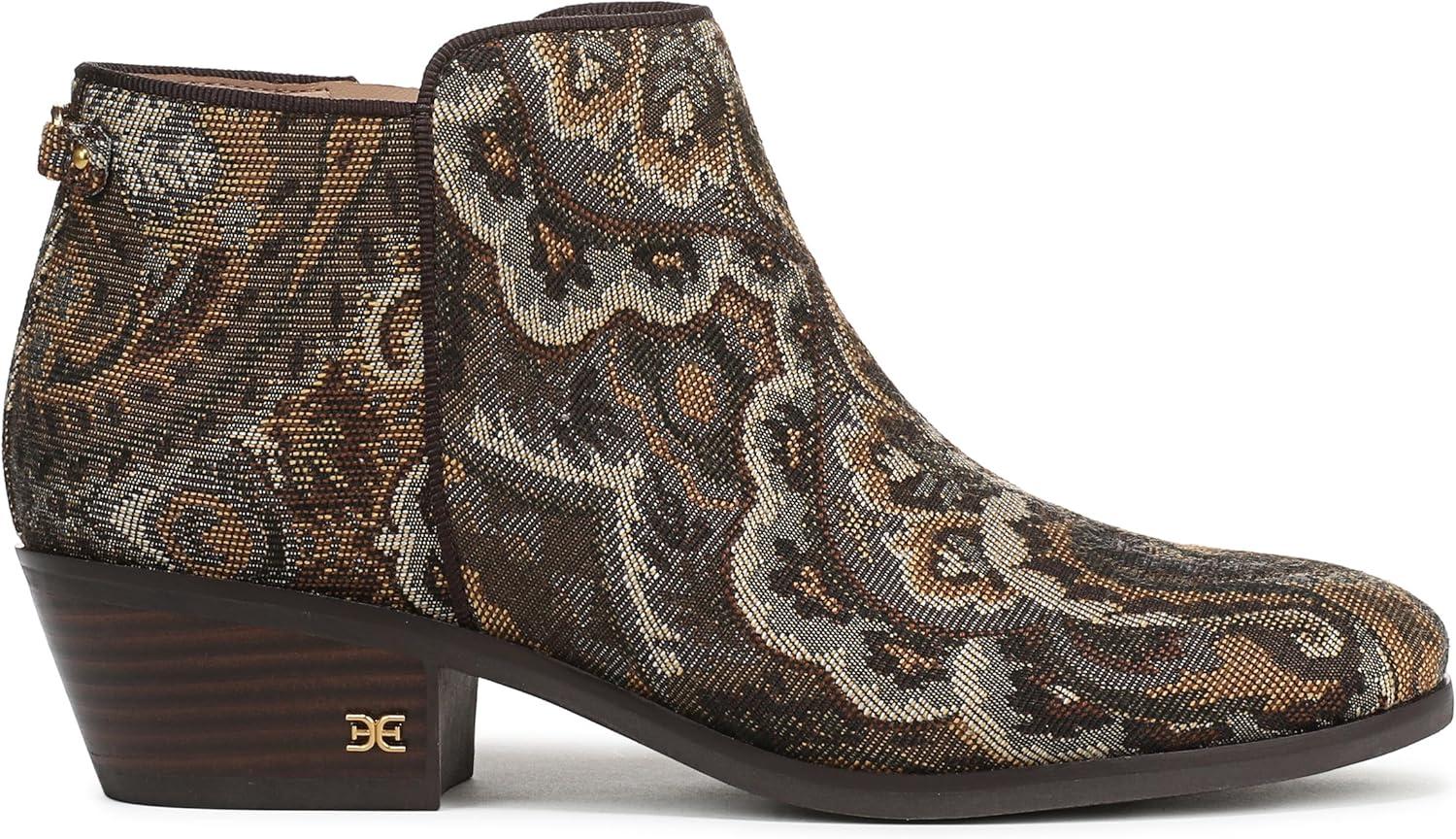 imageSam Edelman Womens Petty Ankle BootOlive Paisley Multi