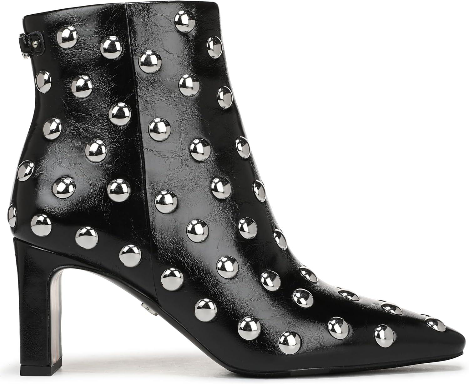 imageSam Edelman Womens Saige Stud Ankle BootBlack Patent Stud