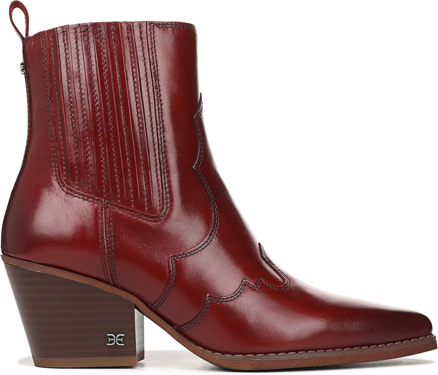 imageSam Edelman Womens West Western BootDeep Scarlet
