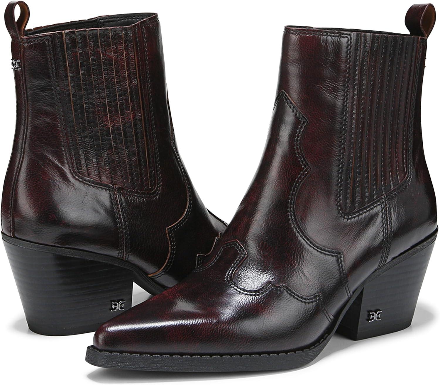 imageSam Edelman Womens West Western BootMerlot