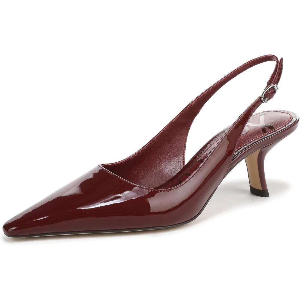 imageSam Edelman Womens Bianka Sling PumpFrench Merlot Patent
