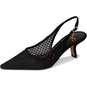 imageSam Edelman Womens Bianka Sling PumpBlack Suede Net Mesh