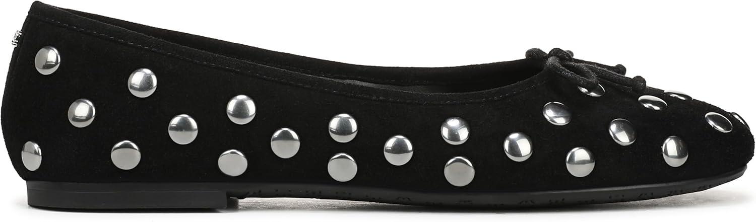 imageSam Edelman Womens Alie Ballet FlatBlack Suede Stud