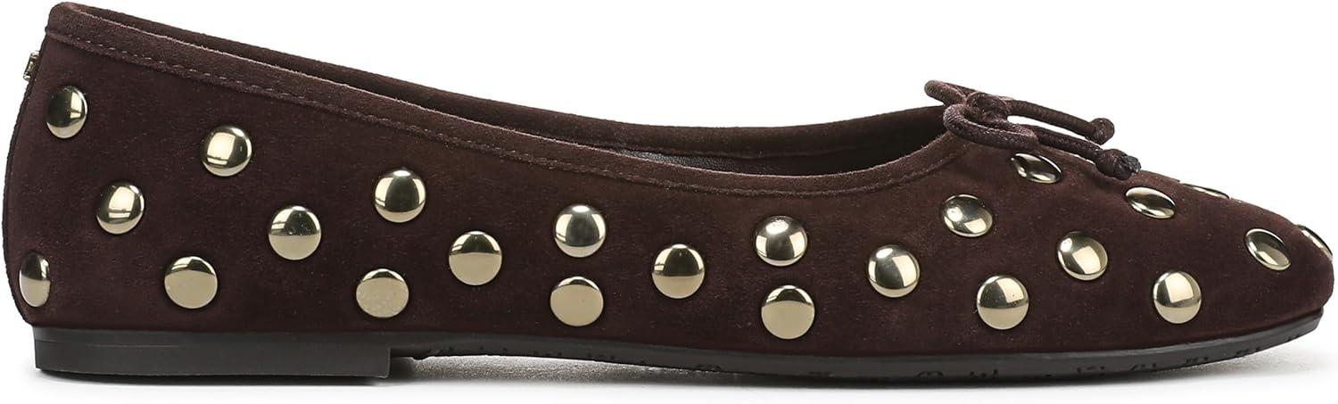 imageSam Edelman Womens Alie Ballet FlatCaf Noir Stud