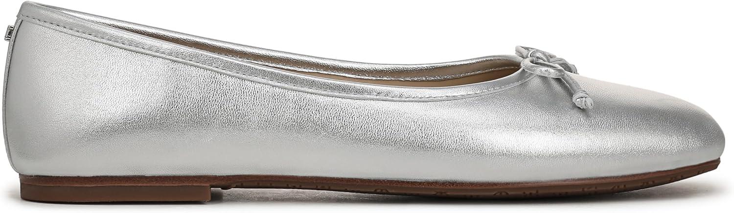 imageSam Edelman Womens Alie Ballet FlatSoft Silver
