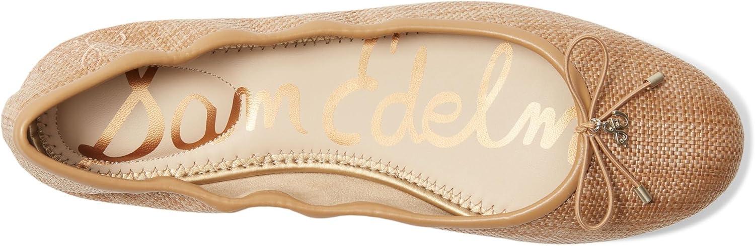 imageSam Edelman Womens Felicia Ballet FlatBuff Tan Raffia