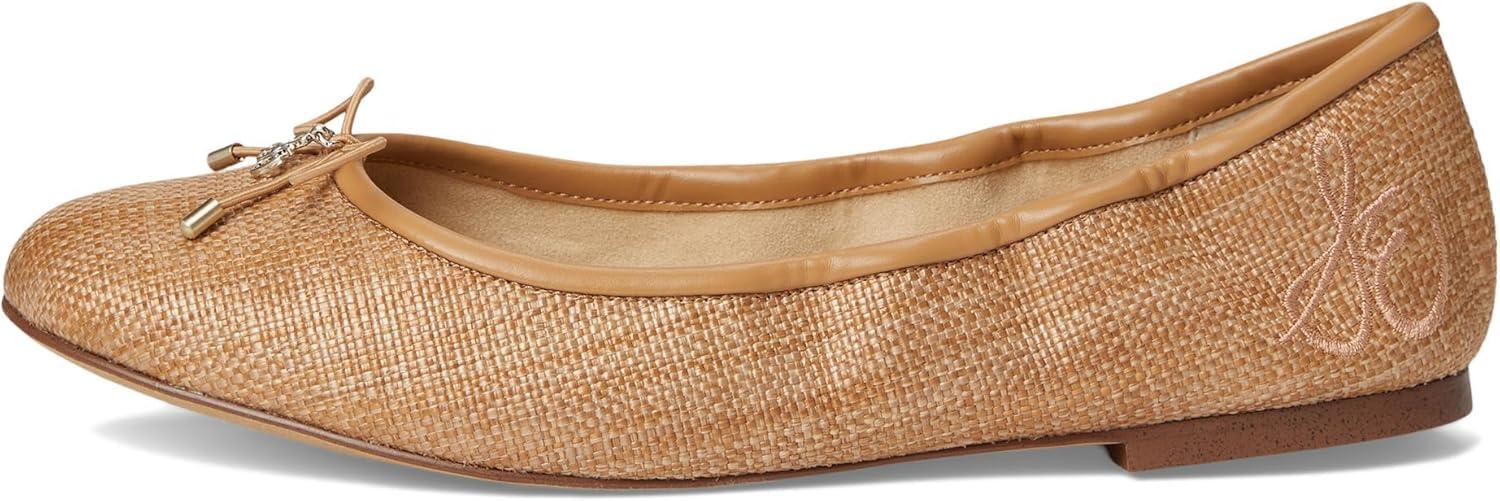 imageSam Edelman Womens Felicia Ballet FlatBuff Tan Raffia