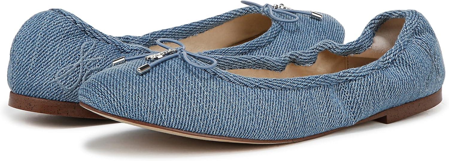 imageSam Edelman Womens Felicia Ballet FlatVintage Denim