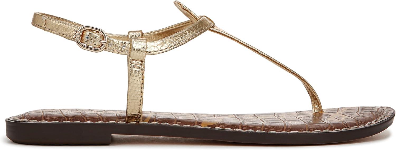 imageSam Edelman Womens Gigi Flat SandalAmber Gold