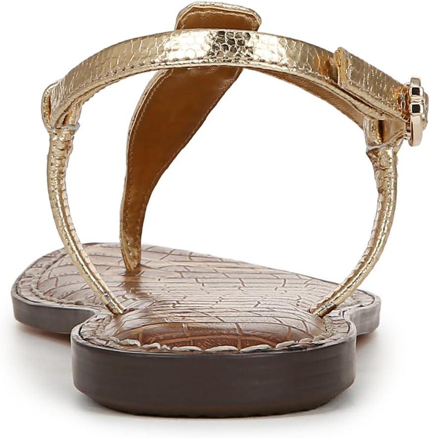 imageSam Edelman Womens Gigi Flat SandalAmber Gold