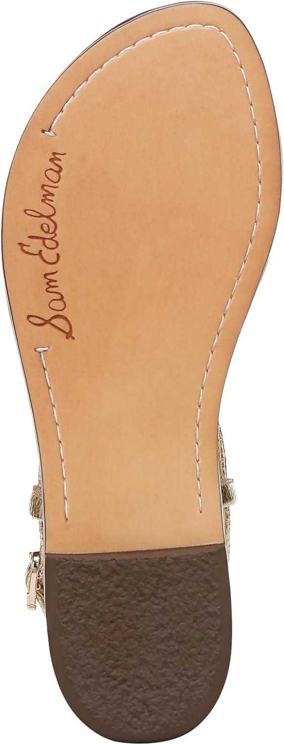 imageSam Edelman Womens Gigi Flat SandalAmber Gold
