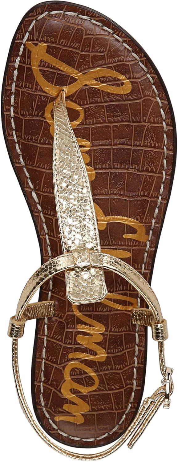 imageSam Edelman Womens Gigi Flat SandalAmber Gold