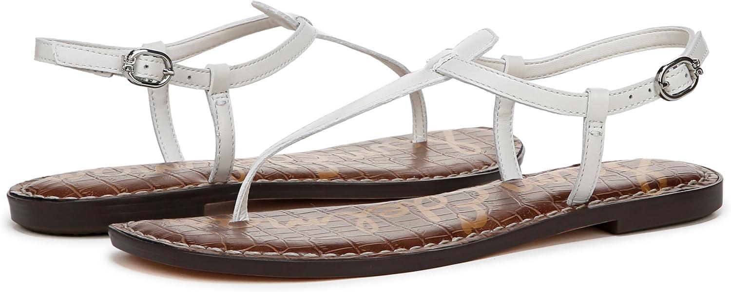imageSam Edelman Womens Gigi Flat SandalBright White