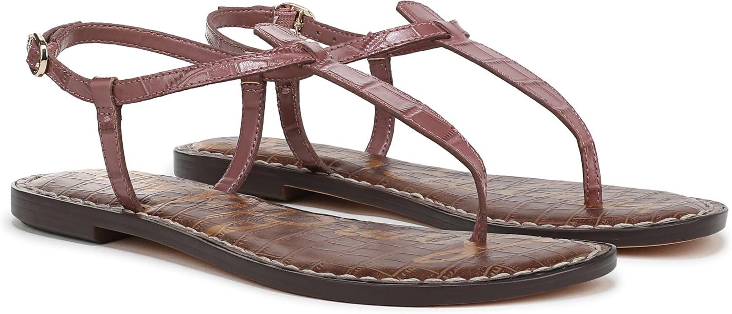 imageSam Edelman Womens Gigi Flat SandalDark Winter Mauve