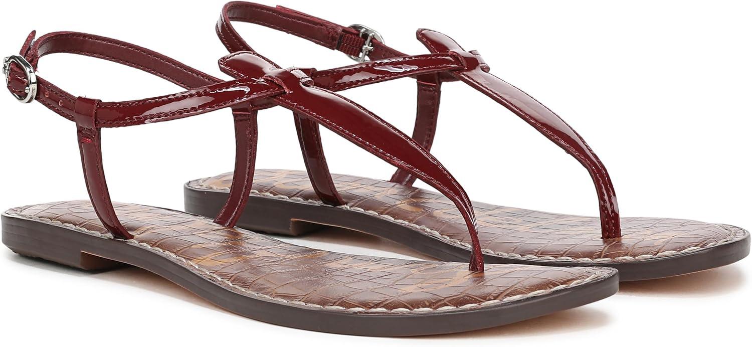 imageSam Edelman Womens Gigi Flat SandalFrench Merlot