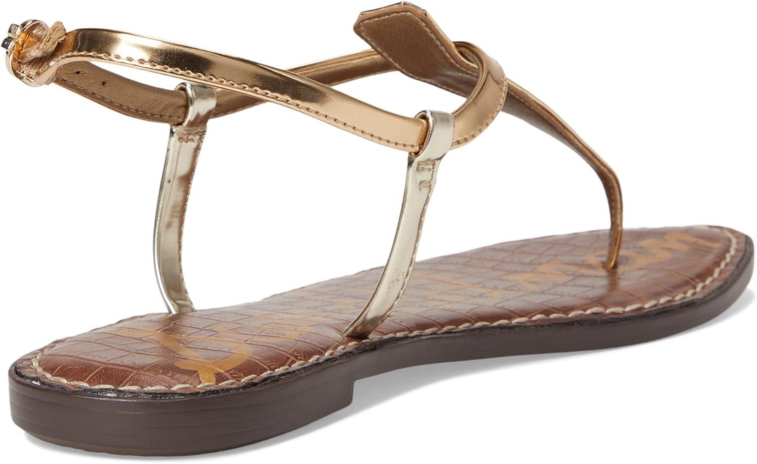 imageSam Edelman Womens Gigi Flat SandalGold QuartzAmber Go
