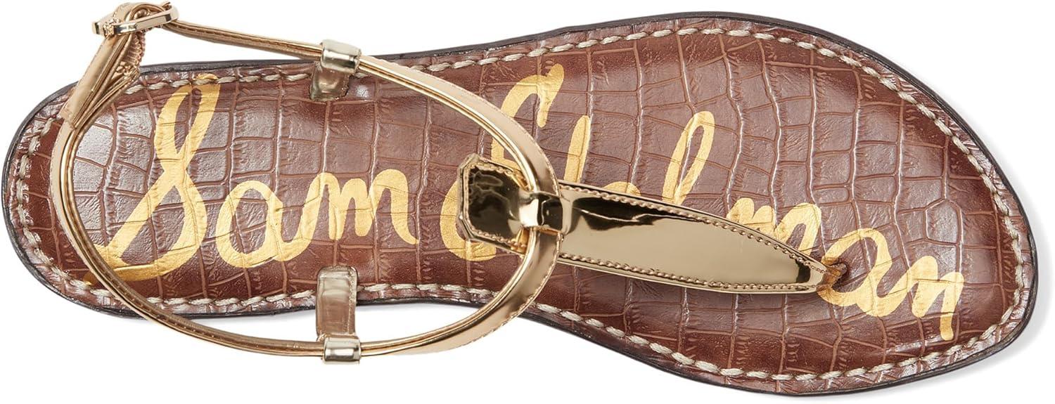 imageSam Edelman Womens Gigi Flat SandalGold QuartzAmber Go