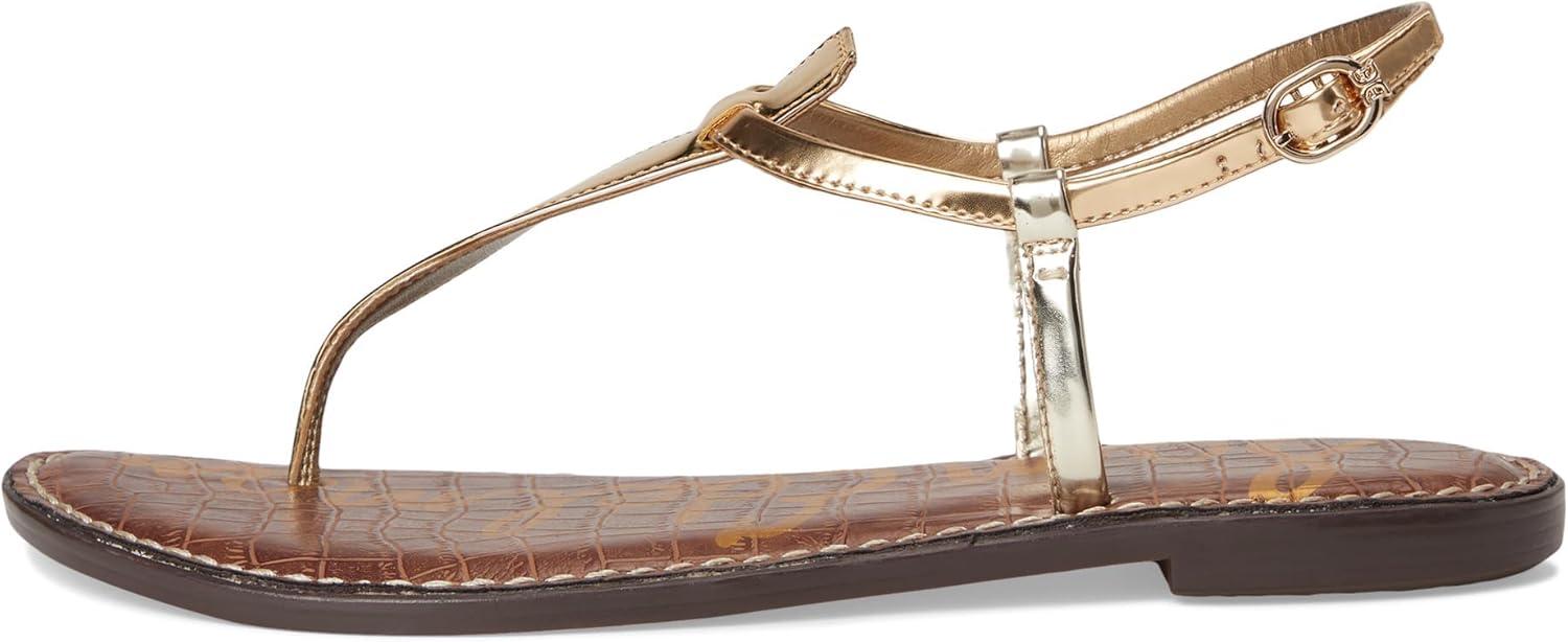 imageSam Edelman Womens Gigi Flat SandalGold QuartzAmber Go