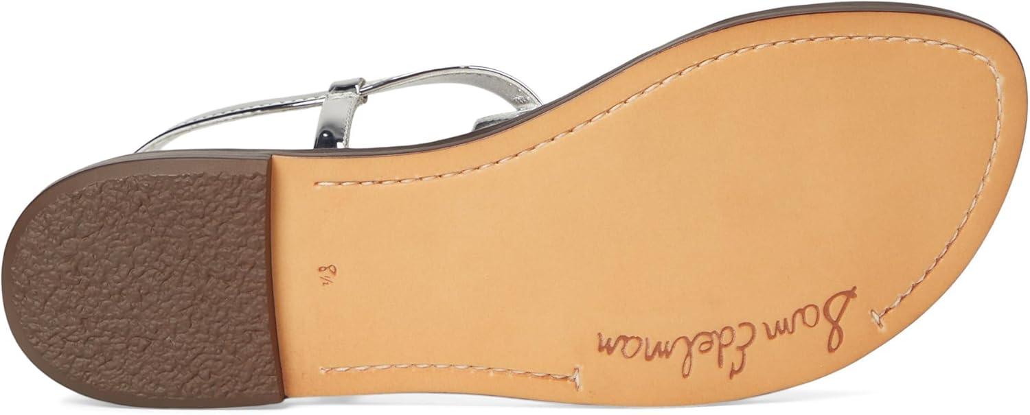 imageSam Edelman Womens Gigi Flat SandalSoft Silver