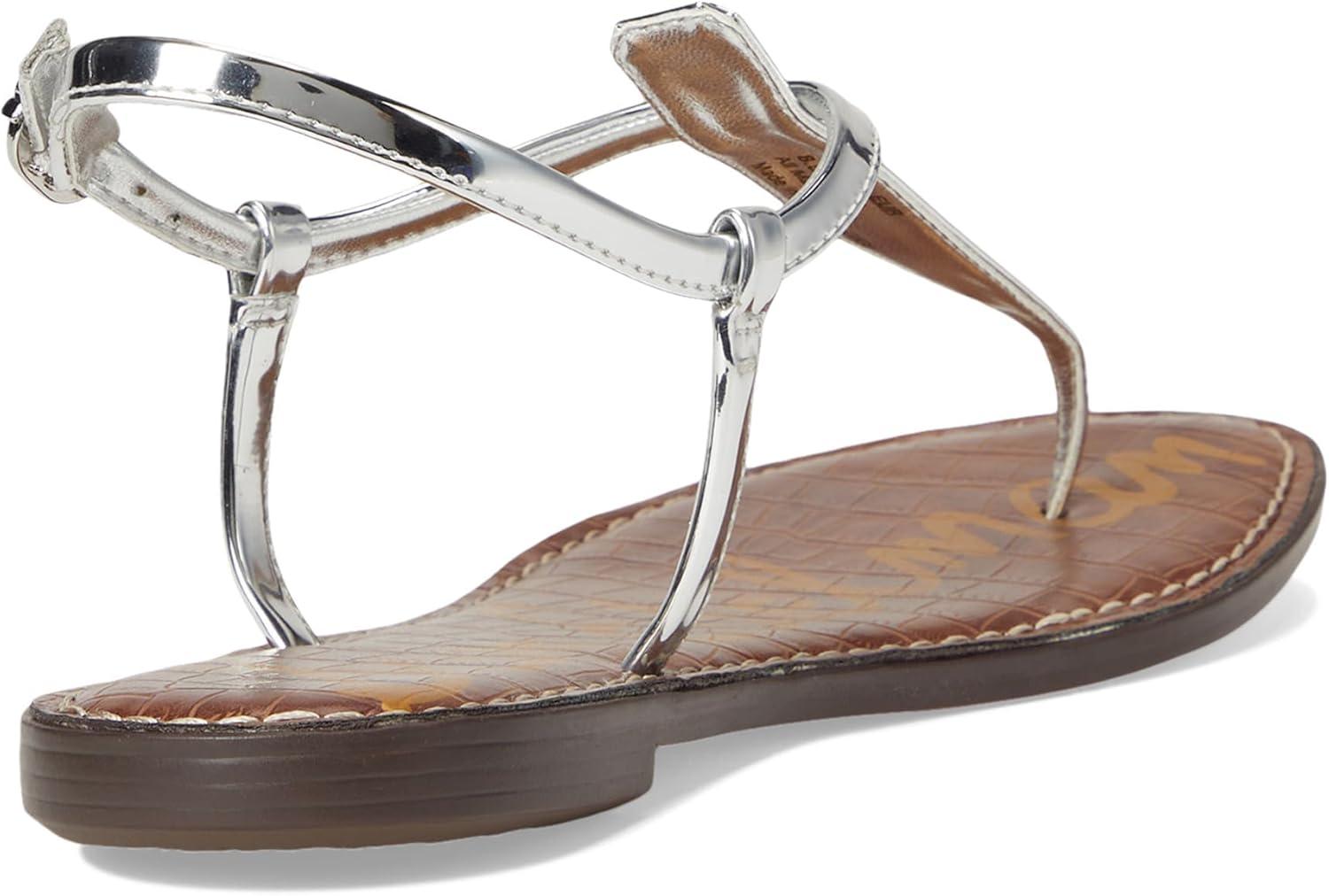 imageSam Edelman Womens Gigi Flat SandalSoft Silver