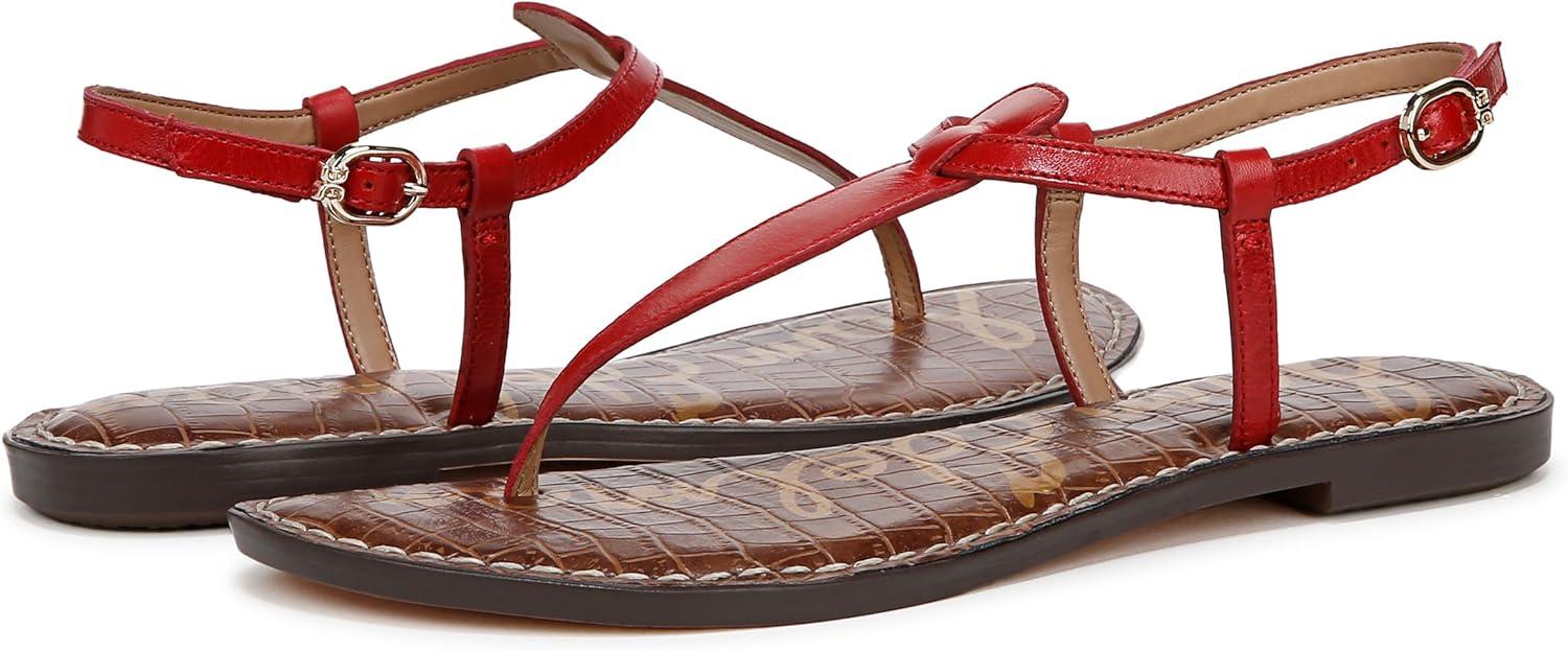 imageSam Edelman Womens Gigi Flat SandalSummer Red
