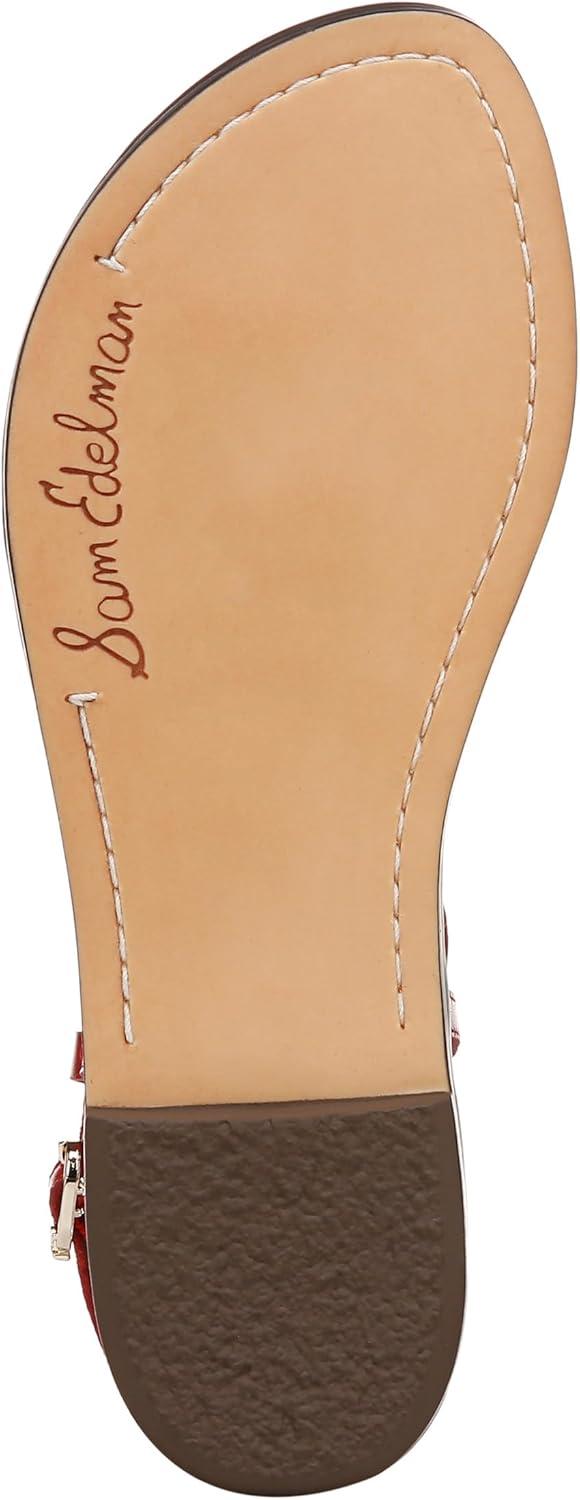 imageSam Edelman Womens Gigi Flat SandalSummer Red