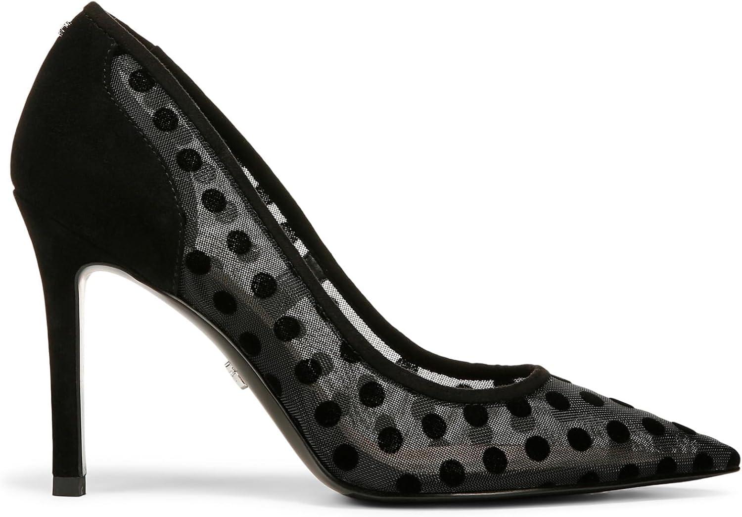 imageSam Edelman Womens Hazel Mesh PumpBlack Polka Dot