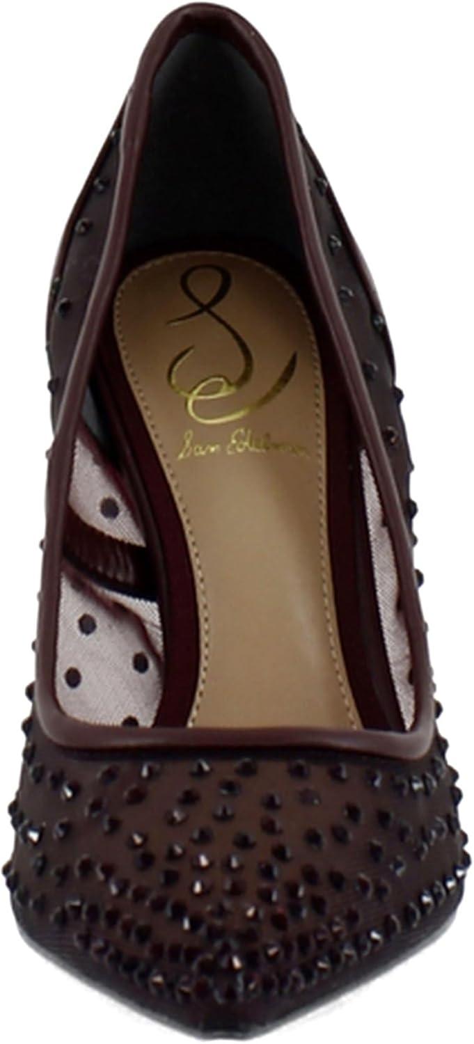 imageSam Edelman Womens Hazel Mesh PumpFrench Burgundy Glitz