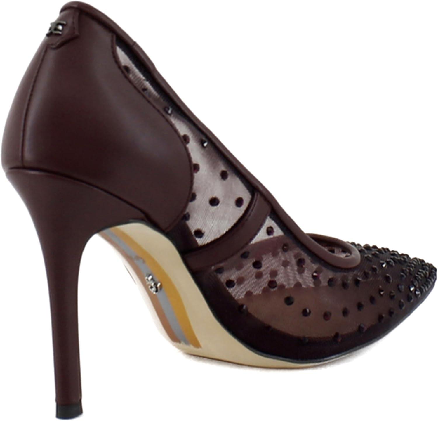 imageSam Edelman Womens Hazel Mesh PumpFrench Burgundy Glitz