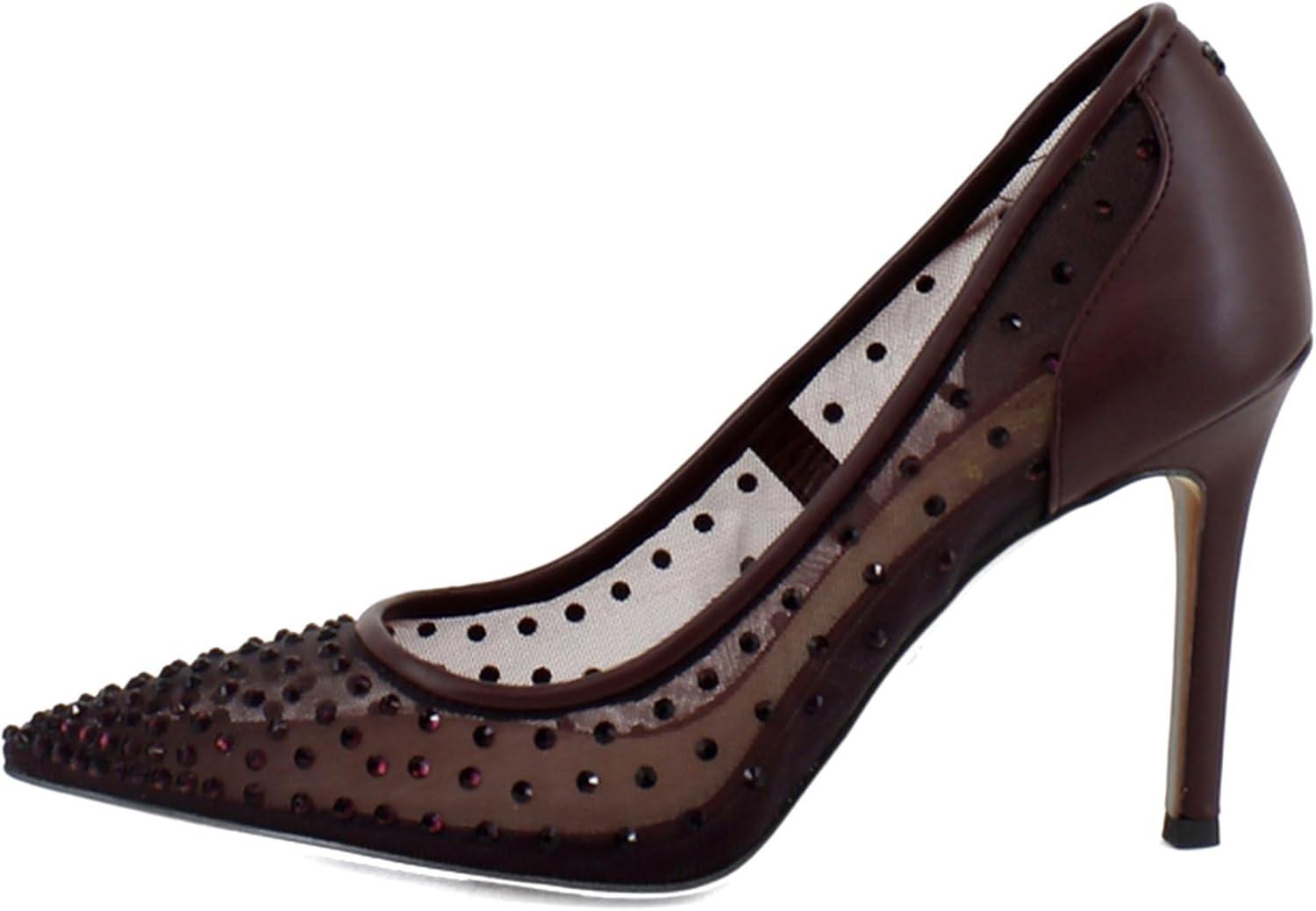 imageSam Edelman Womens Hazel Mesh PumpFrench Burgundy Glitz