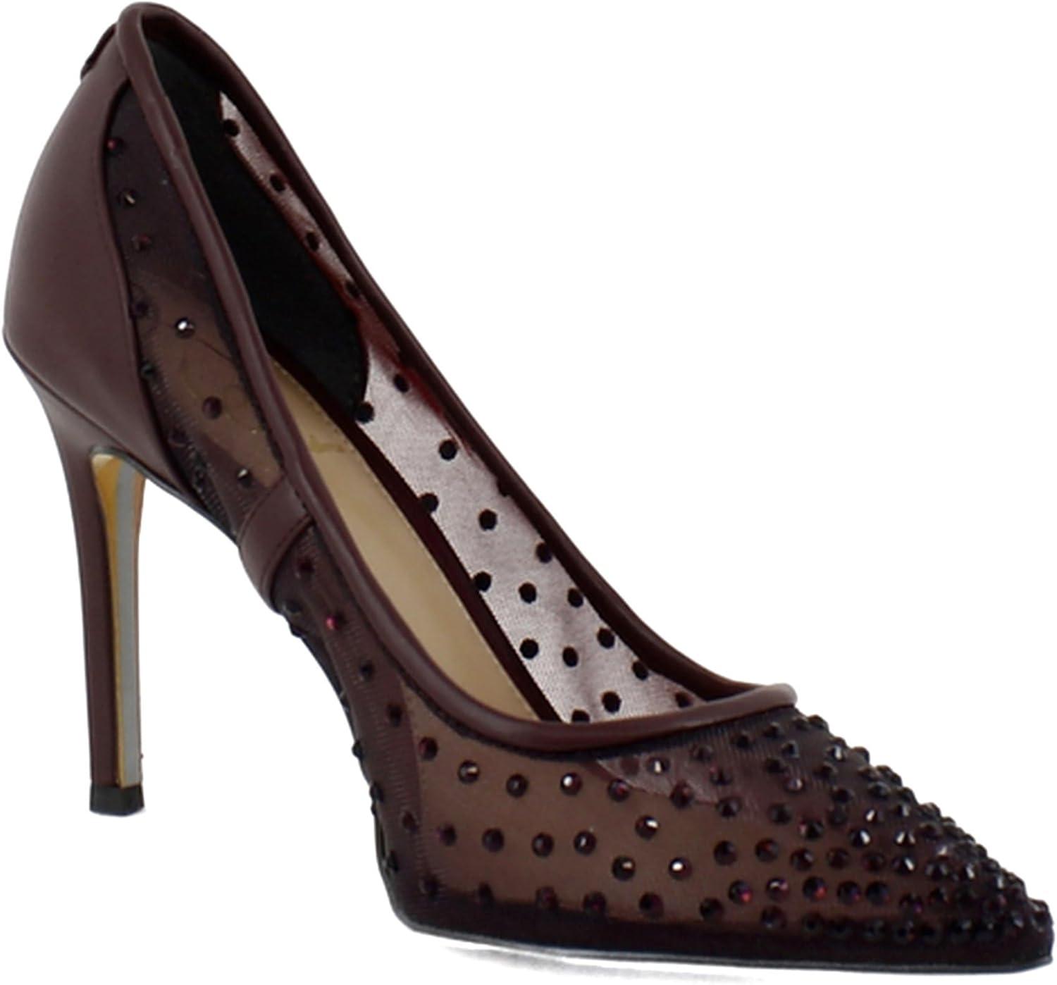 imageSam Edelman Womens Hazel Mesh PumpFrench Burgundy Glitz