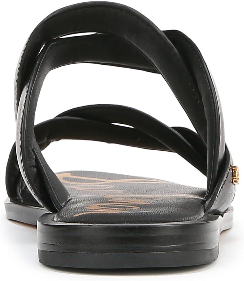 imageSam Edelman Womens Hellen Flat SandalBlack Leather