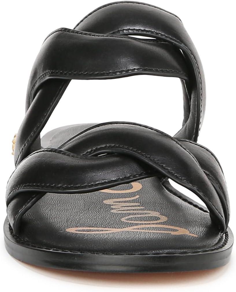 imageSam Edelman Womens Hellen Flat SandalBlack Leather