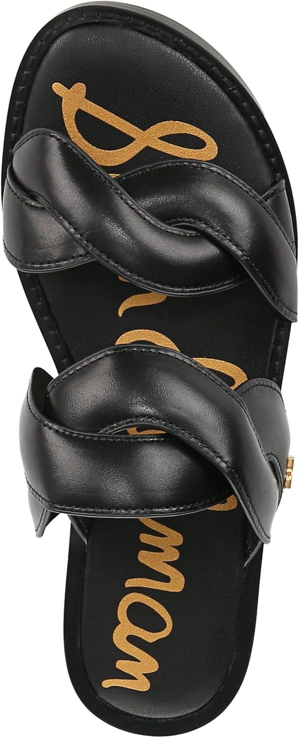 imageSam Edelman Womens Hellen Flat SandalBlack Leather