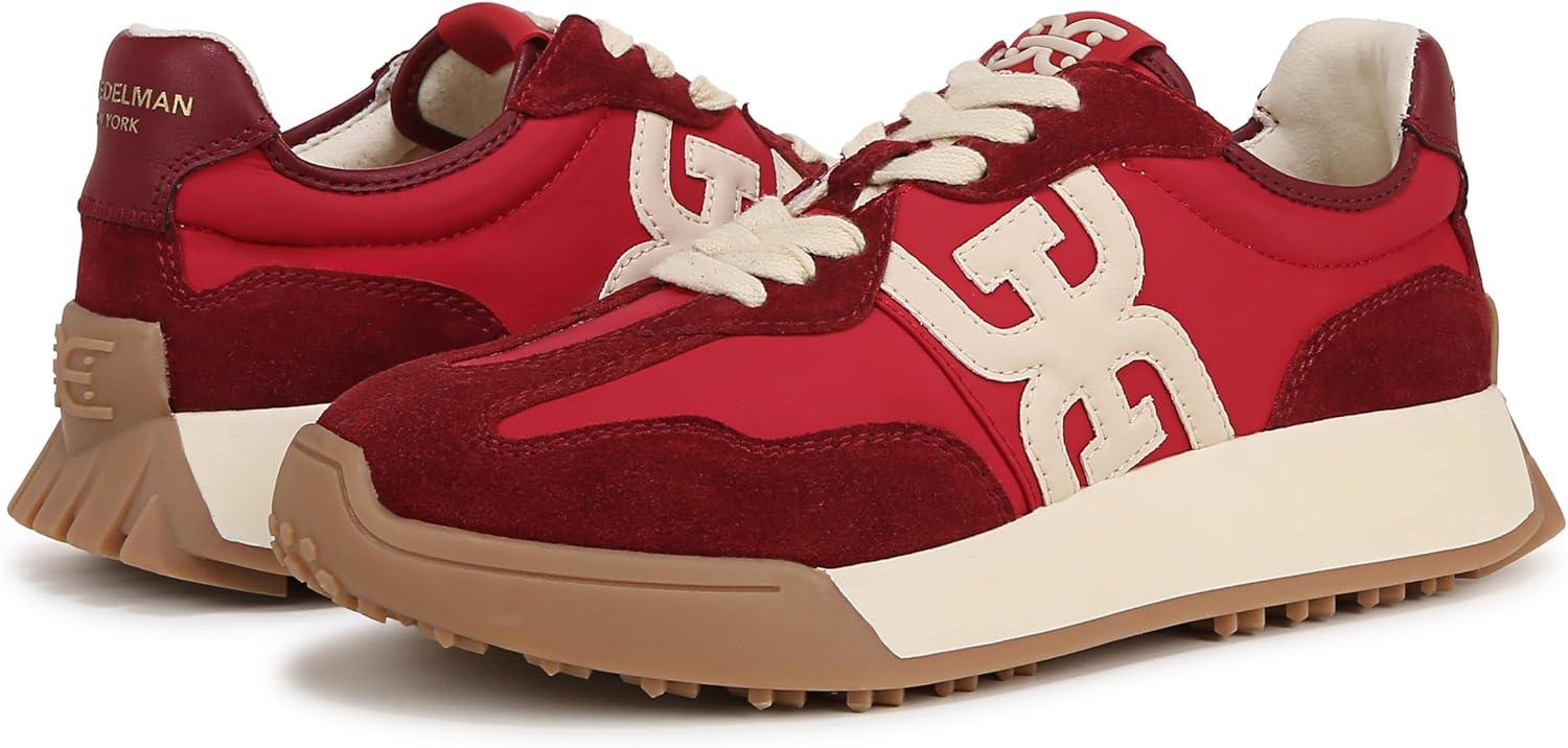 imageSam Edelman Womens Langley SneakerDeep Scarlet