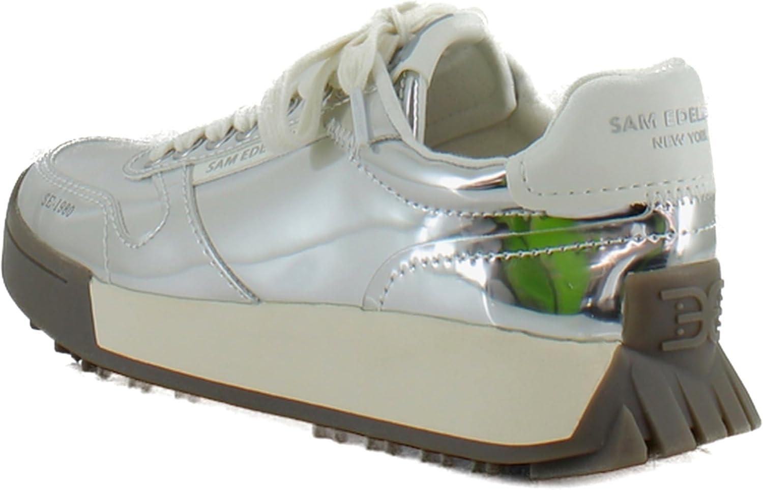 imageSam Edelman Womens Layla SneakerSilver Specchio