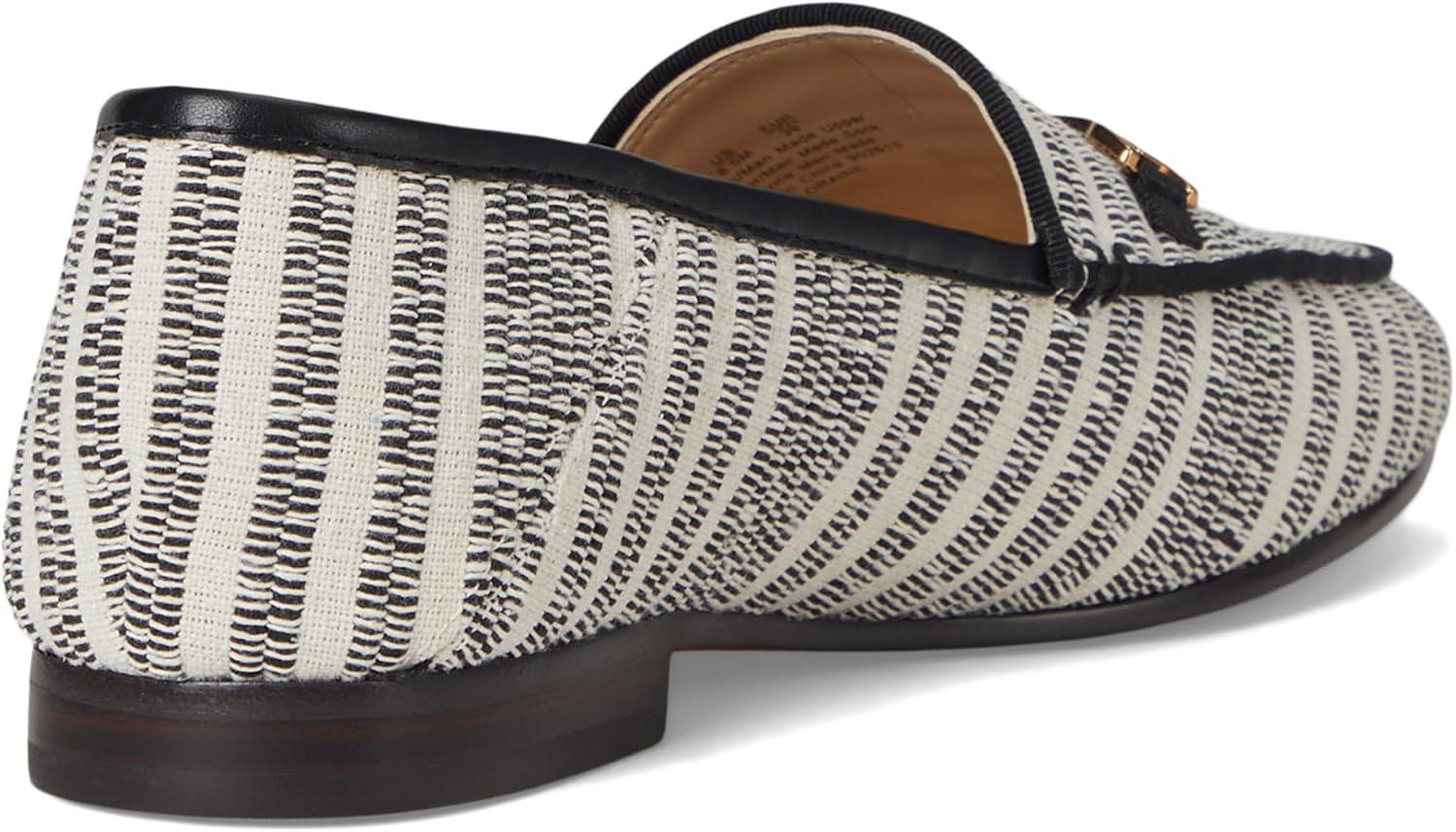 imageSam Edelman Womens Loraine LoaferBlackNatural Striped Linen