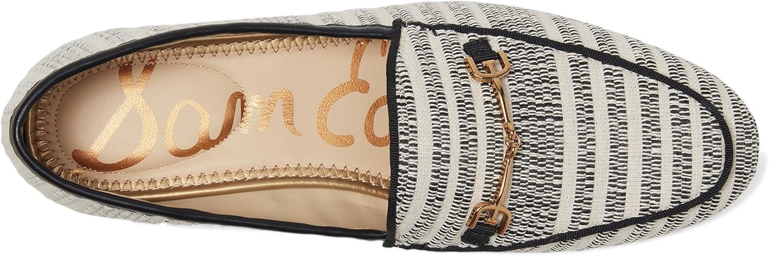 imageSam Edelman Womens Loraine LoaferBlackNatural Striped Linen