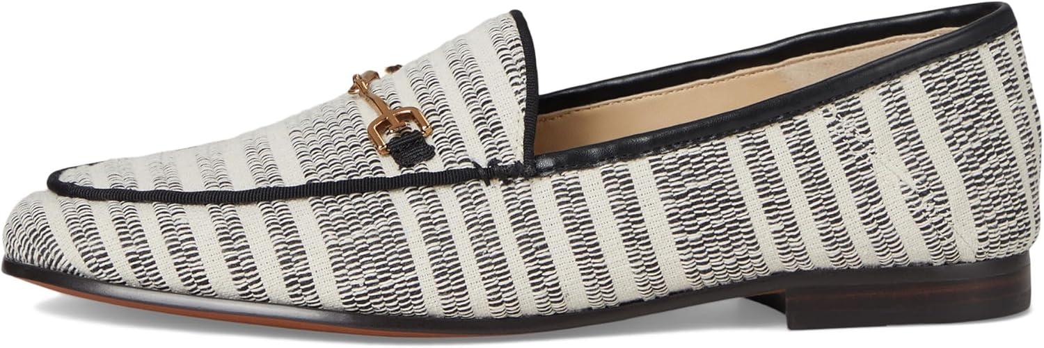 imageSam Edelman Womens Loraine LoaferBlackNatural Striped Linen