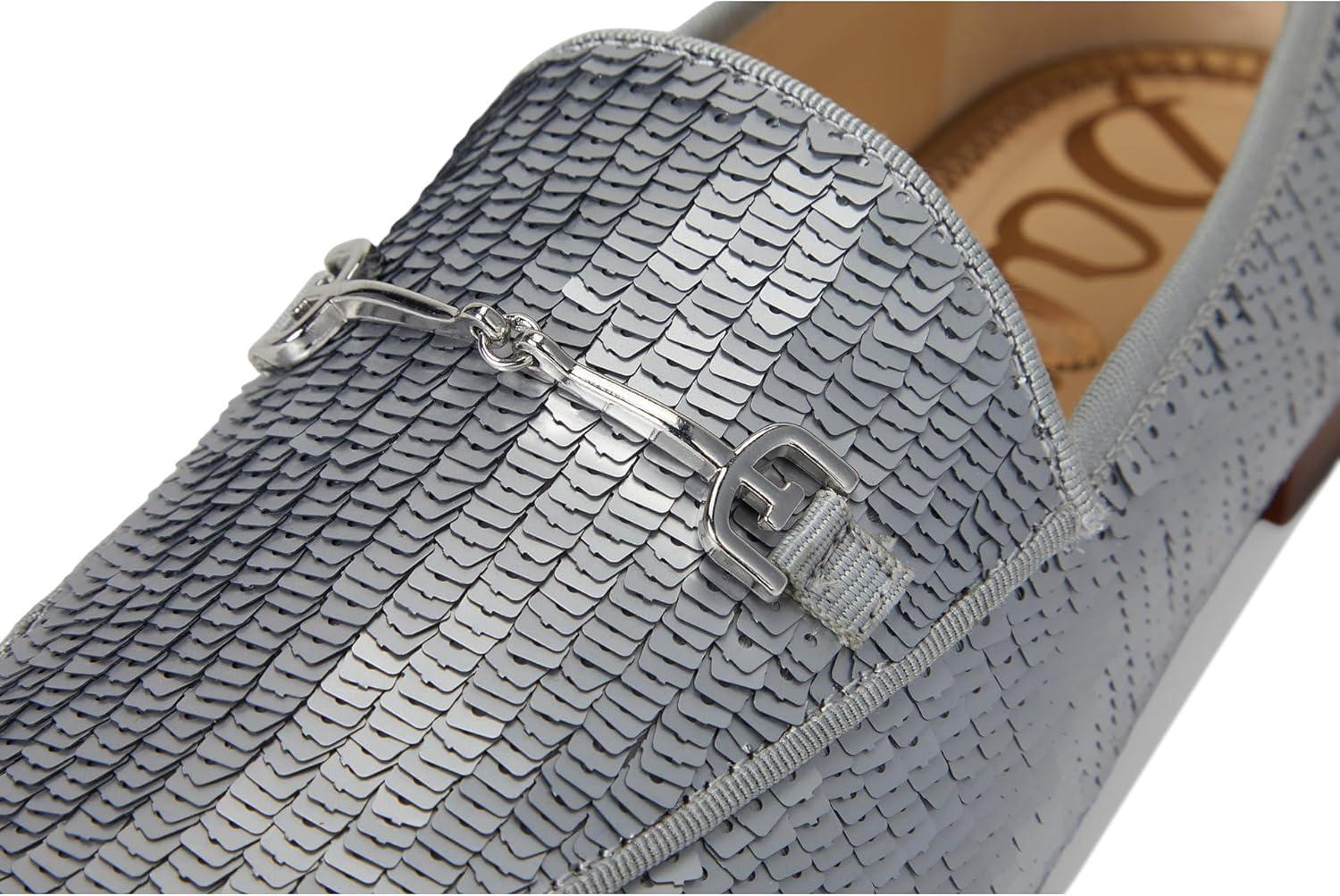 imageSam Edelman Womens Loraine LoaferMatte Silver Sequin
