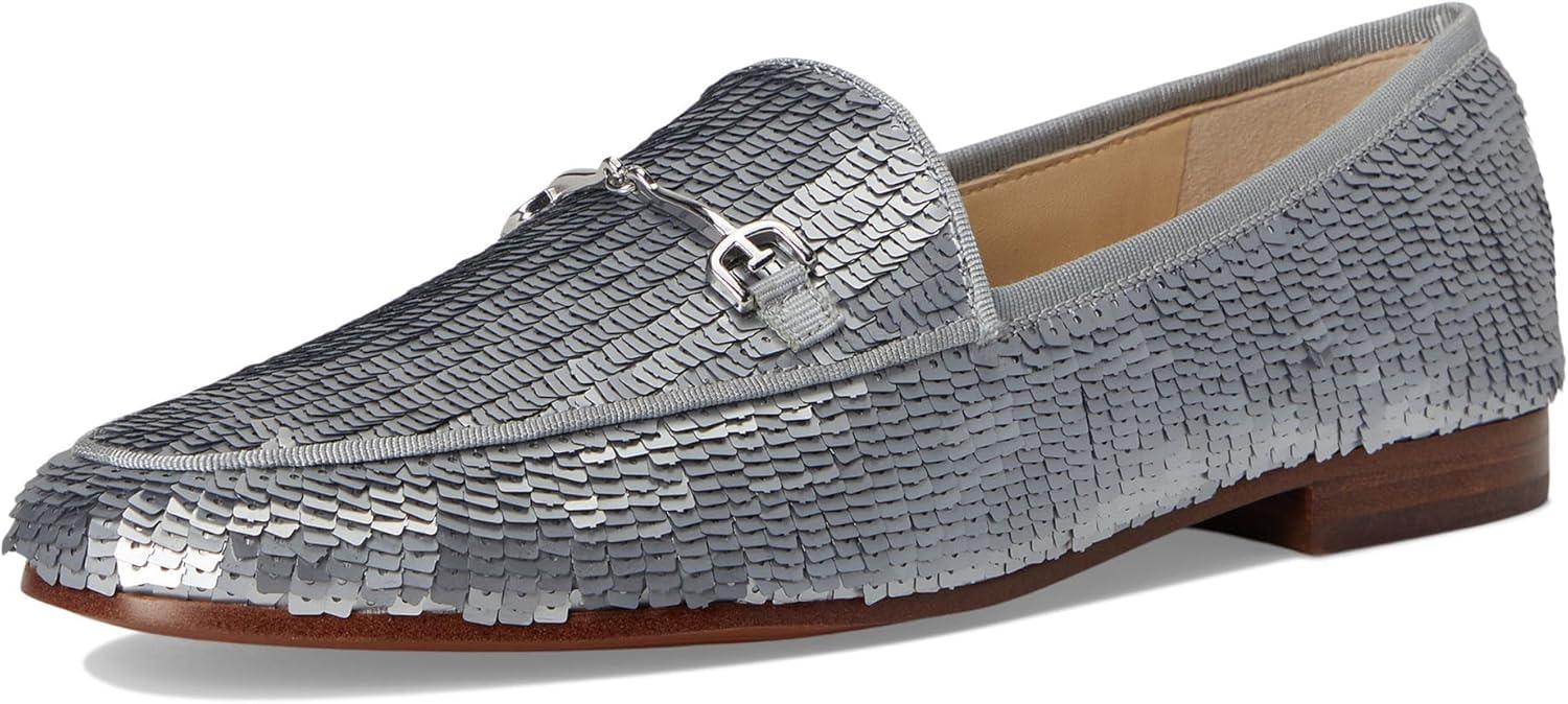 imageSam Edelman Womens Loraine LoaferMatte Silver Sequin