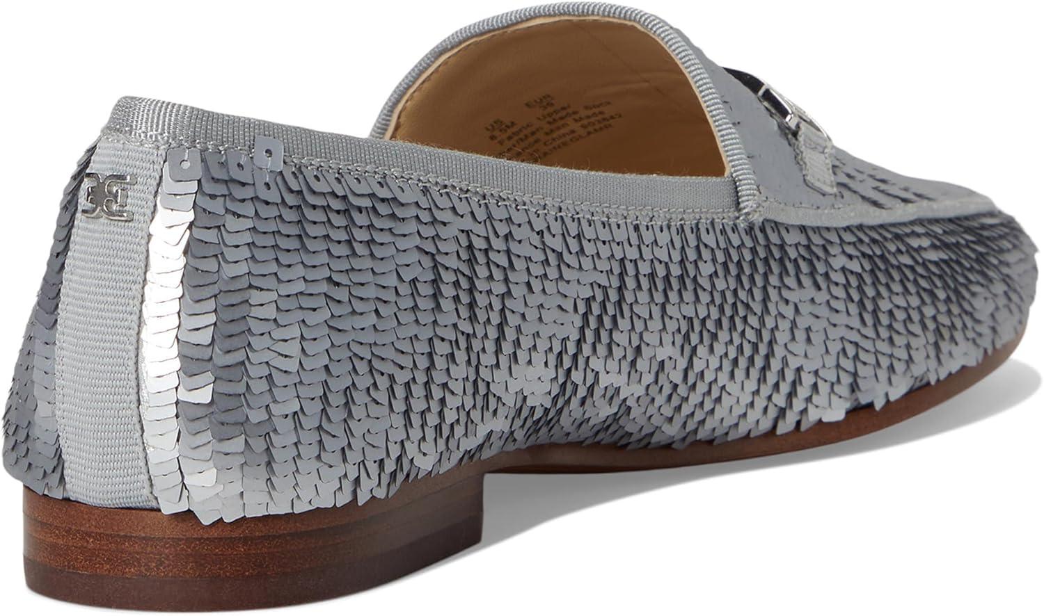 imageSam Edelman Womens Loraine LoaferMatte Silver Sequin