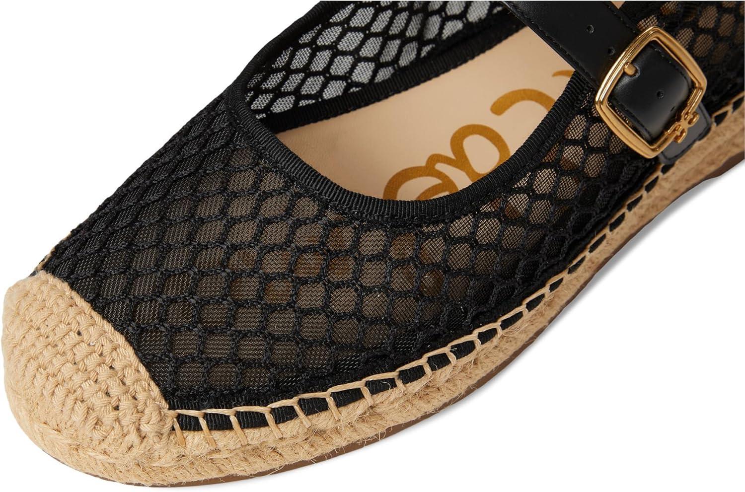 imageSam Edelman Womens Mackie Mary Jane FlatBlack Net Mesh