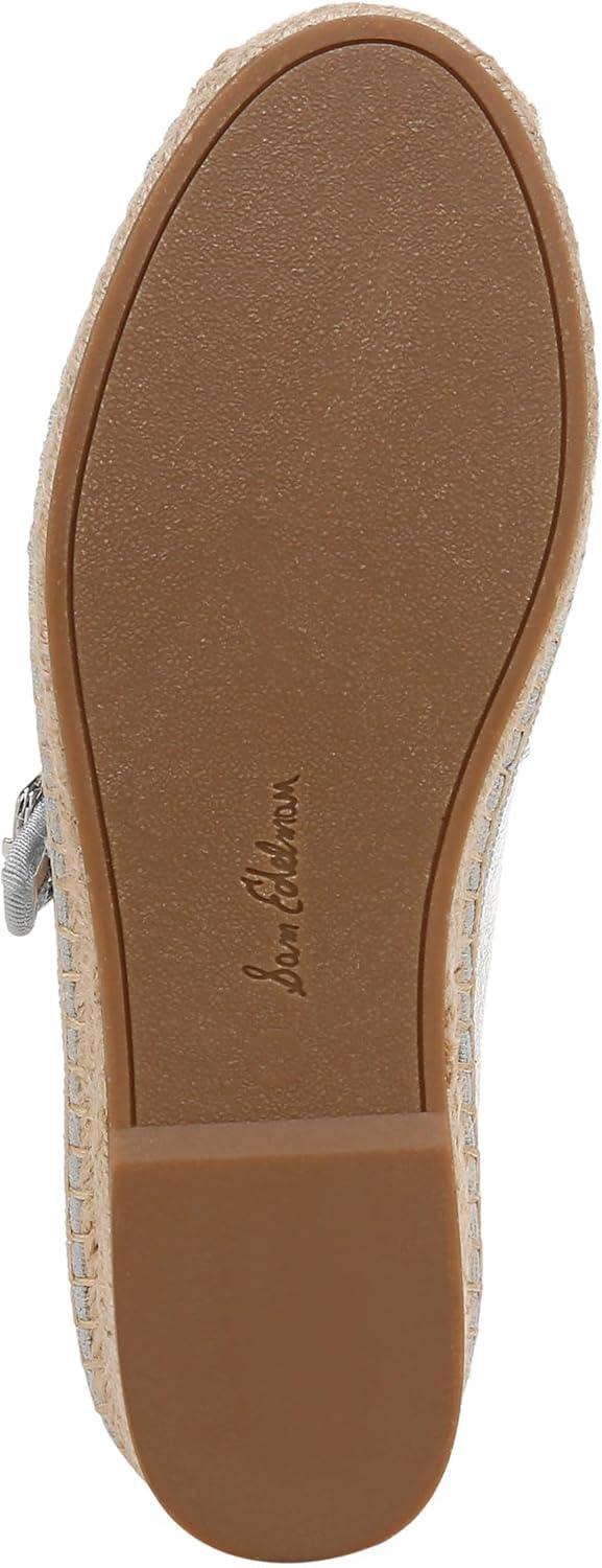 imageSam Edelman Womens Mackie Mary Jane FlatSoft Silver