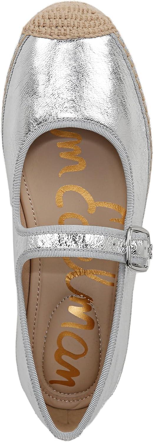 imageSam Edelman Womens Mackie Mary Jane FlatSoft Silver