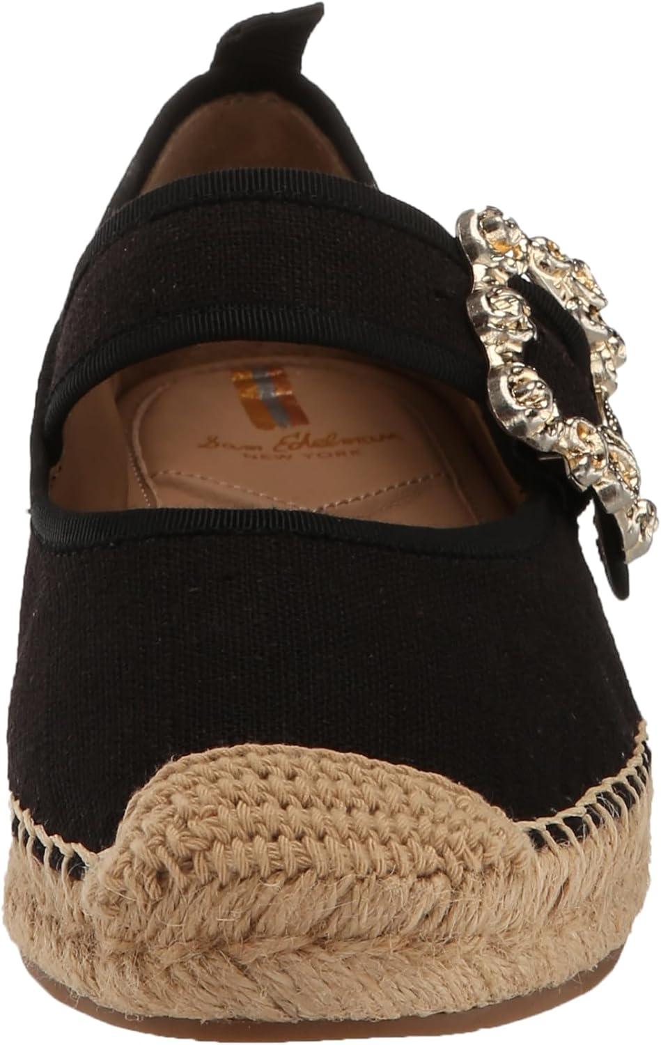 imageSam Edelman Womens Maddy Mary Jane FlatBlack Linen