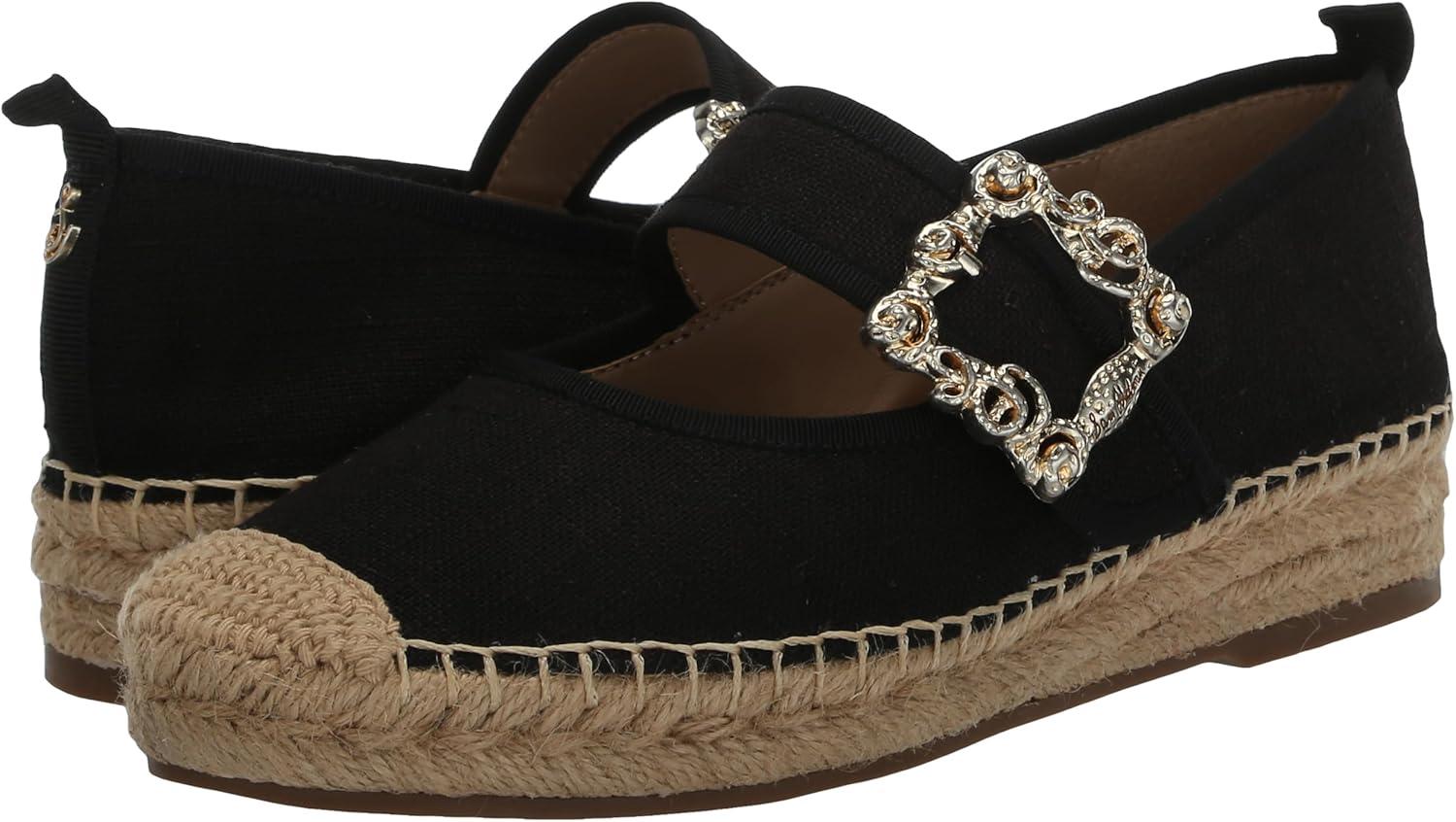 imageSam Edelman Womens Maddy Mary Jane FlatBlack Linen